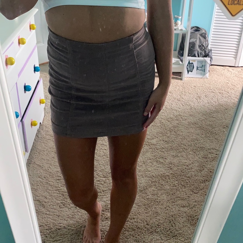Free People Brown Corduroy skirt